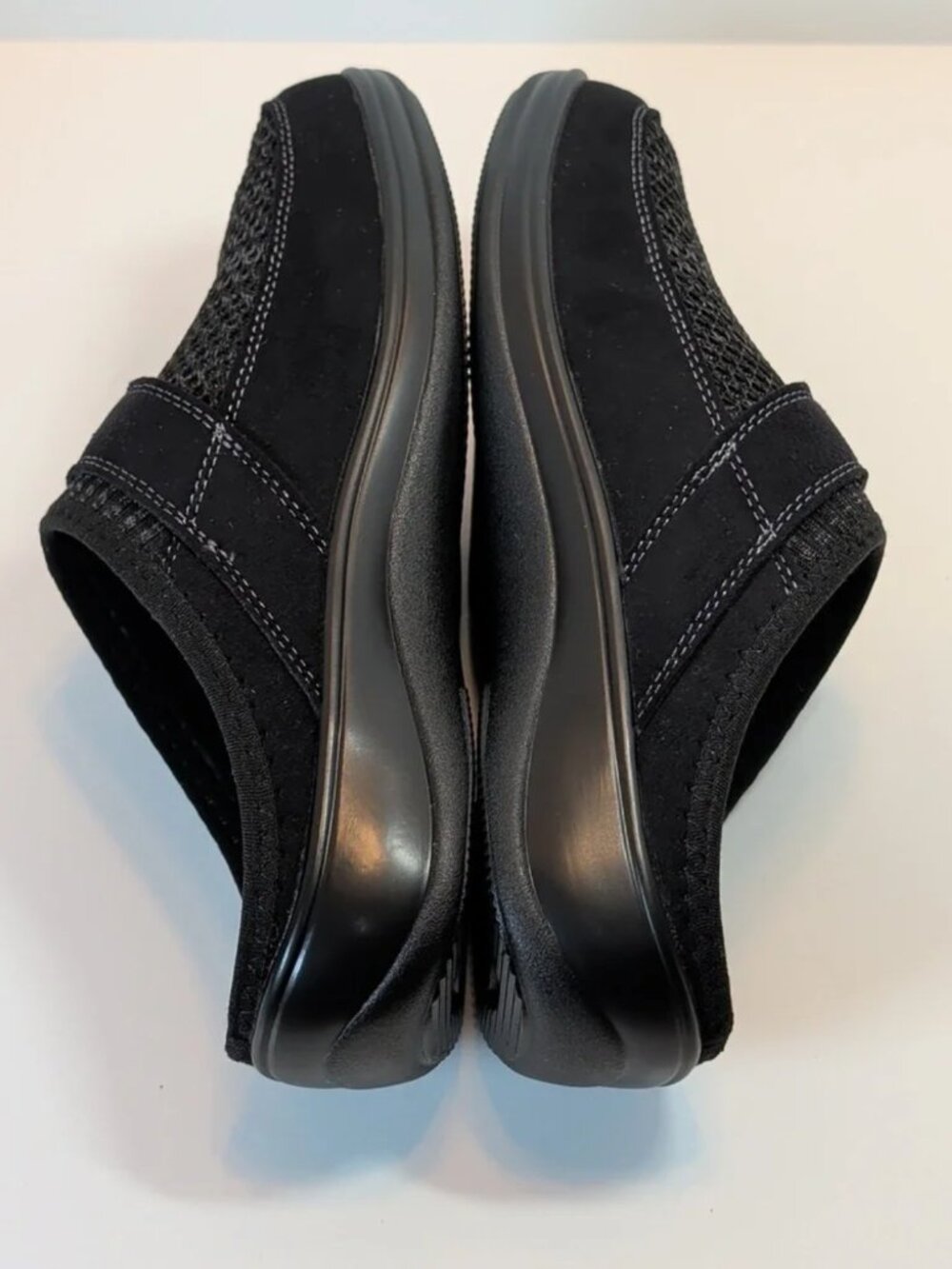 Orthofeet Women's Orthopedic Stretch Knit Louise Black Slip-On Shoes Size 7.5 - Picture 7 of 10